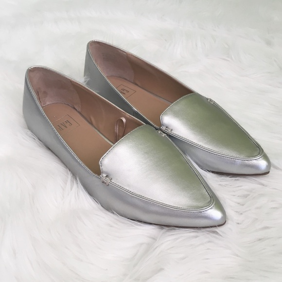 gap leather pointed loafers